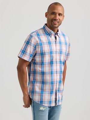 Men's Waffle-knit Henley Athletic Top - All In Motion™ Blue Xl : Target