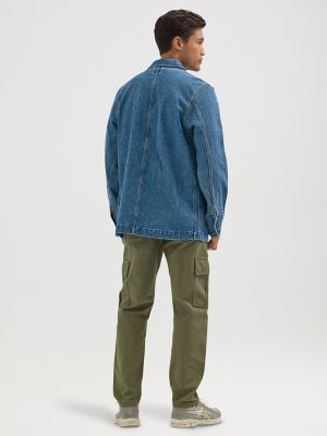 Men's Loose Fit Denim Workwear Chore Coat