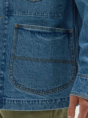 Men's Loose Fit Denim Workwear Chore Coat
