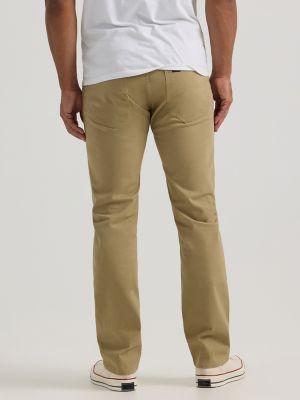 Men's Extreme Motion Slim Straight Twill Jean in KC Khaki alternative view 2