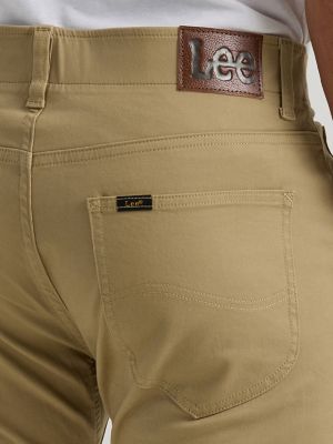 Men's Extreme Motion Slim Straight Twill Jean in KC Khaki alternative view 4