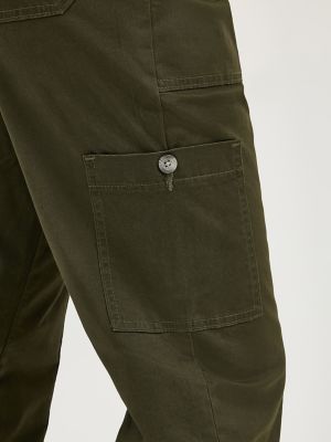Women's Ultra Lux Comfort with Flex-to-Go Loose Utility Pant in Dark Olive Night