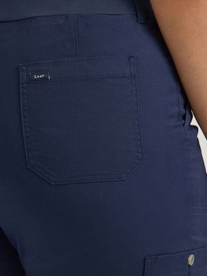Women's Ultra Lux Comfort with Flex-to-Go Loose Utility Pant (Plus) in Mood Indigo