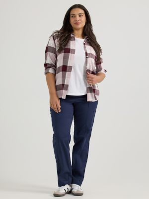 Women's Ultra Lux Comfort with Flex-to-Go Loose Utility Pant (Plus) in Mood Indigo