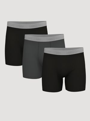 Men's Comfort Performance Boxer Briefs, 3-Pack 