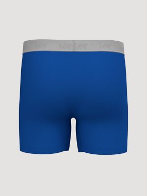 Men's 3-Pack Comfort Stretch Boxer Briefs in Black, Charcoal, Galactic Cobalt alternative view 2