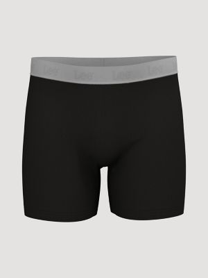 Men's 3-Pack Comfort Stretch Boxer Briefs in Black, Charcoal, Galactic Cobalt alternative view 5