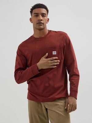 Men s Workwear Long Sleeve Pocket Tee