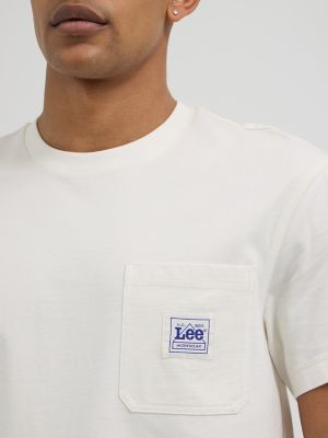 Men's Workwear Pocket Tee in Ecru alternative view 4