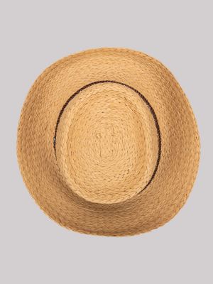 Mens Toasted Paperbraid Gambler Hat:Natural:One Size alternative view 4