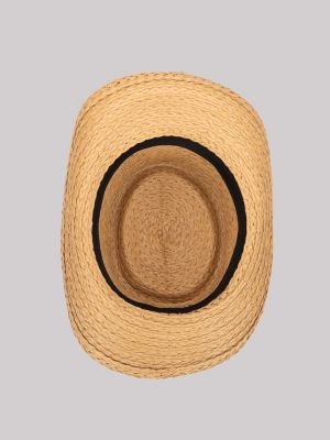 Mens Toasted Paperbraid Gambler Hat:Natural:One Size alternative view 5