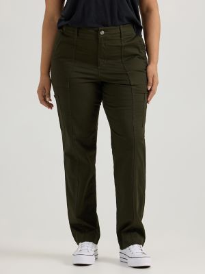Women's Ultra Lux Comfort with Flex-to-Go Loose Utility Pant (Plus) in Dark Olive Night alternative view