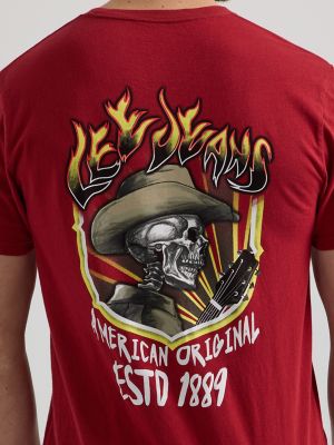 Men's Cowboy Skeleton Graphic Tee | Shirts | Lee®