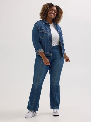 Women s Pull On Bootcut Jean Plus