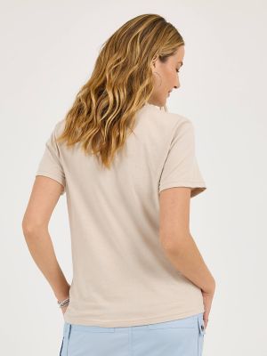 Women's Vintage Floral Graphic Tee in Silver Lining alternative view