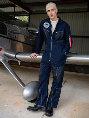 Men's Alpha x Lee® Flight Suit in Indigo