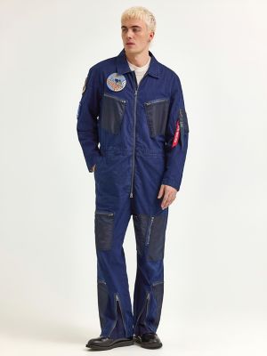 Men's Alpha x Lee® Flight Suit in Indigo