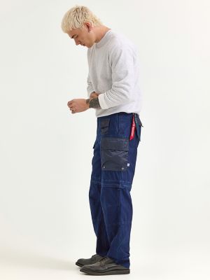 Men's Alpha x Lee® Convertible Cargo Pant in Indigo alternative view 4