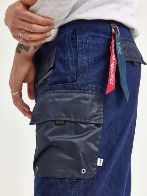 Men's Alpha x Lee® Convertible Cargo Pant in Indigo alternative view 7