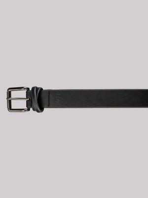 Women's Square Buckle Double Loop Belt in Black alternative view
