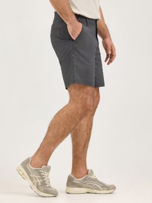 Men's Extreme Motion 7" Flat Front Short in Static Grey alternative view 3