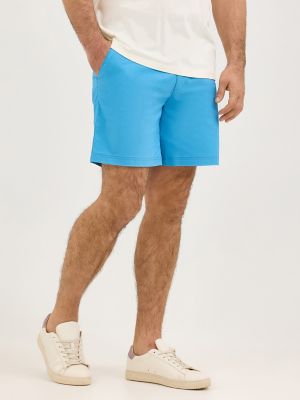 Men's Extreme Motion 7" Flat Front Short in Stream Blue alternative view