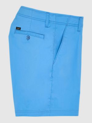 Men's Extreme Motion 7" Flat Front Short in Stream Blue alternative view 5