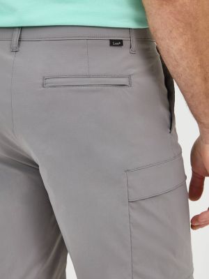 Men's Extreme Motion Synthetic Ripstop Cargo Short in HD Lee Gray