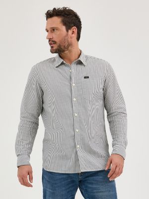 Men's Extreme Motion All Purpose Stripe Button Down Shirt