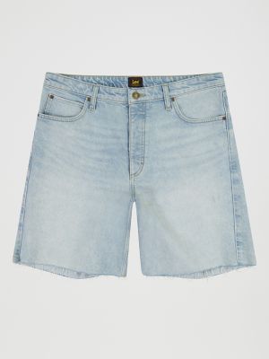 Women's Button Fly Slouch Bermuda in Hint Of Rain alternative view 8