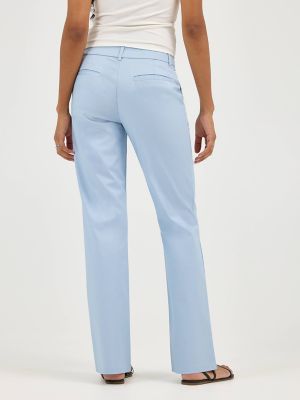 Women's Wrinkle Free Bootcut Pant in Shy Blue alternative view 2