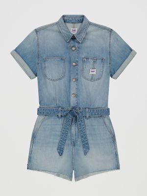 Women's Belted Denim Chore Short All in Cloudy Days alternative view 7