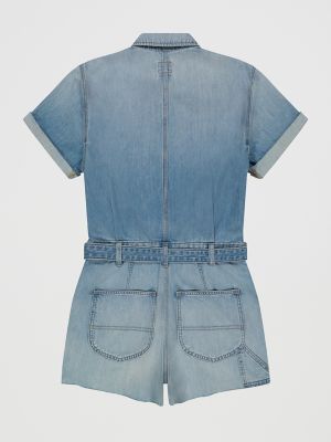 Women's Belted Denim Chore Short All in Cloudy Days alternative view 8