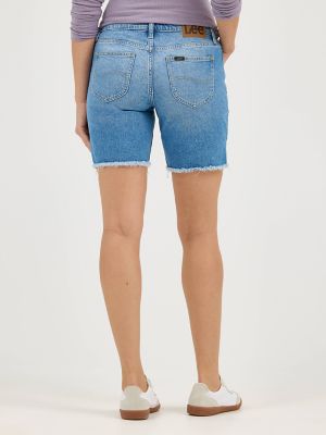 Women's Legendary Frayed Hem Side Slit Short in Best In Show