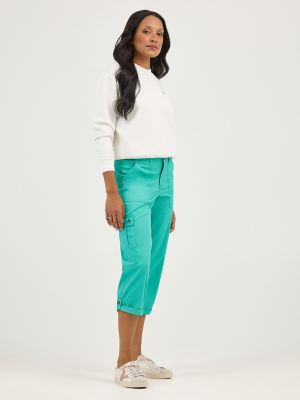 Women's Ultra Lux Comfort with Flex-to-Go Relaxed Fit Cargo Capri