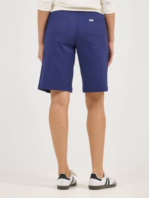 Women's Ultra Lux Comfort with Flex-To-Go Relaxed Fit Utility Bermuda in Medieval Blue alternative view 2