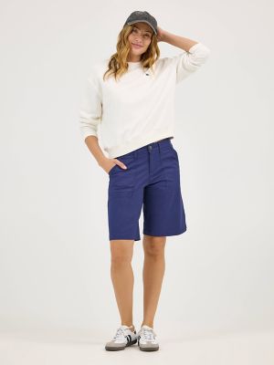 Women's Ultra Lux Comfort with Flex-To-Go Relaxed Fit Utility Bermuda