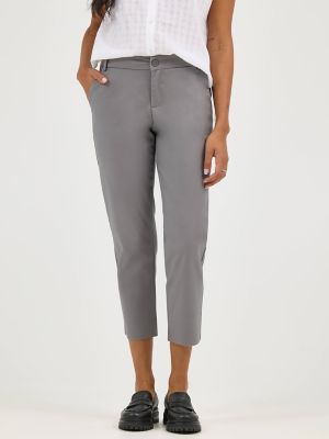 Women's Wrinkle Free Capri in HD Lee Gray alternative view