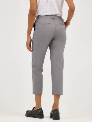 Women's Wrinkle Free Capri in HD Lee Gray alternative view 2
