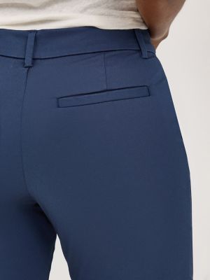 Women's Wrinkle Free Capri in Mood Indigo alternative view 4