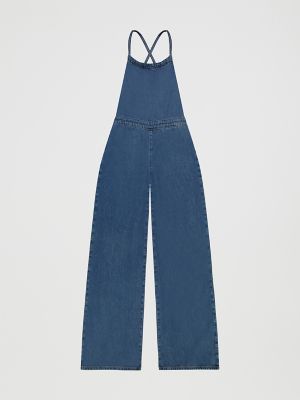 Women's Cross Back Denim Wide Leg Jumpsuit | SALE | Lee®