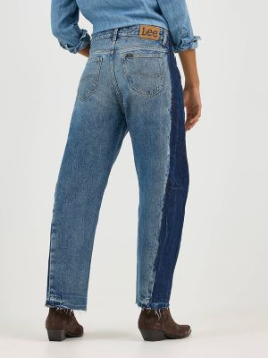 Women's Low Slung Barrel Rider™ Jean in Blissful Blue alternative view 4