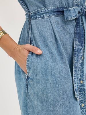 Women's Legendary Western Belted Dress in Mountain Range alternative view 5