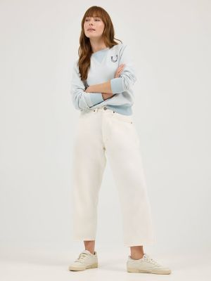 Women's Loose Crop Button-Fly Jean in Fever Pitch alternative view 5