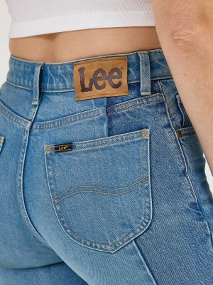 Women's High Rise Pieced Flare Jean in Big Energy alternative view 5