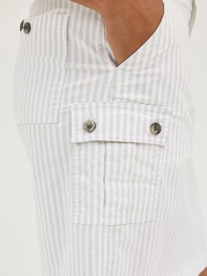 Women's Ultra Lux Comfort with Flex-to-Go Skort in Obsidian Gray Stripe alternative view 5
