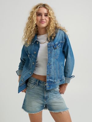 【LEE】W CROP SHORT DOWN Women's Ultra Lux Comfort Wide Leg Utility Crop Jean | Jeans