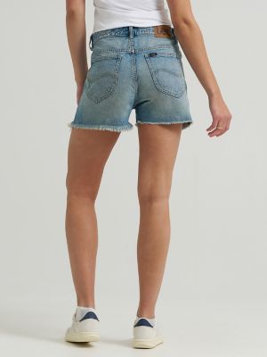 【LEE】W CROP SHORT DOWN Women's Ultra Lux Comfort Wide Leg Utility Crop Jean | Jeans