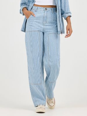 Women's Railroad Stripe Utility Carpenter Pant | Women | Lee®