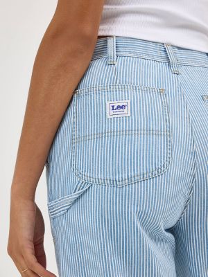Women's Railroad Stripe Utility Carpenter Pant in Mid Railroad alternative view 7
